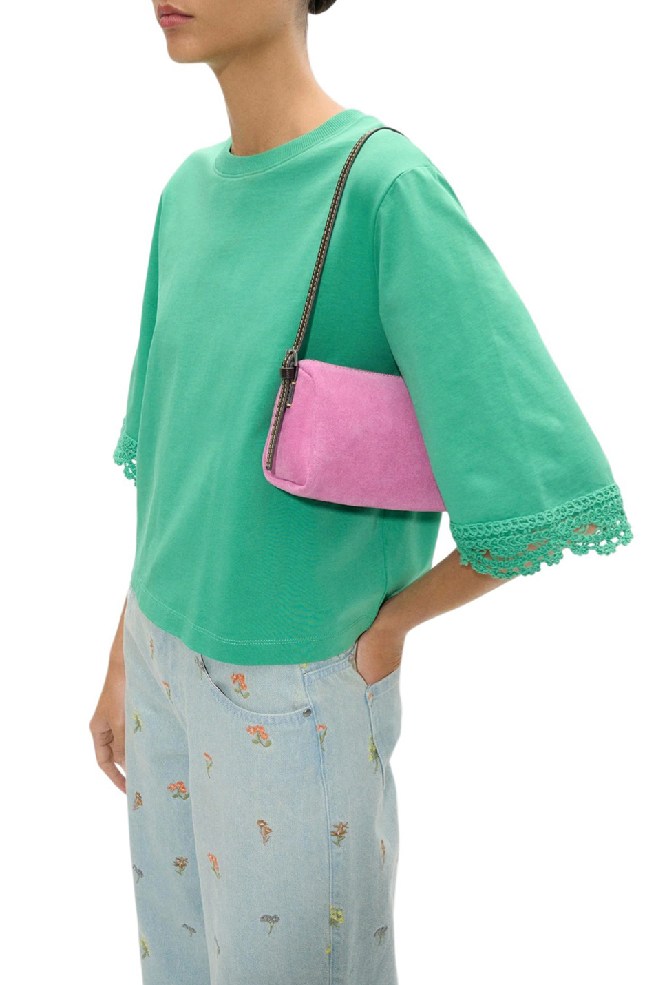 Женский Parfois Футболка из хлопка (цвет ), артикул 244330 | Фото 3