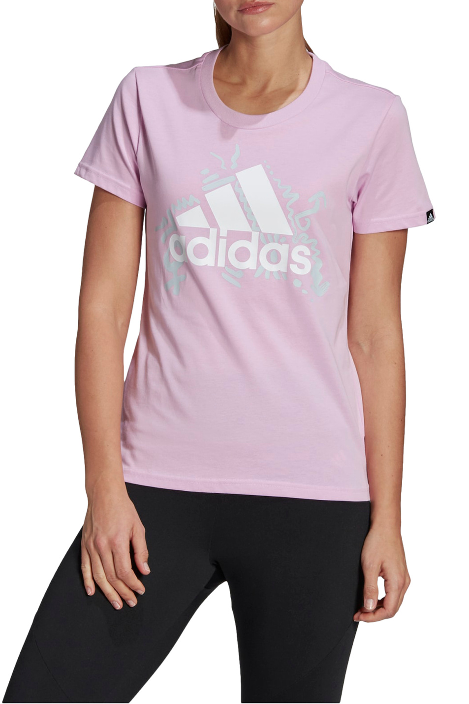 Футболка Aeroready|Основной цвет:Розовый Женский Adidas Футболка Aeroready (цвет ), артикул GL0906 | Фото 2