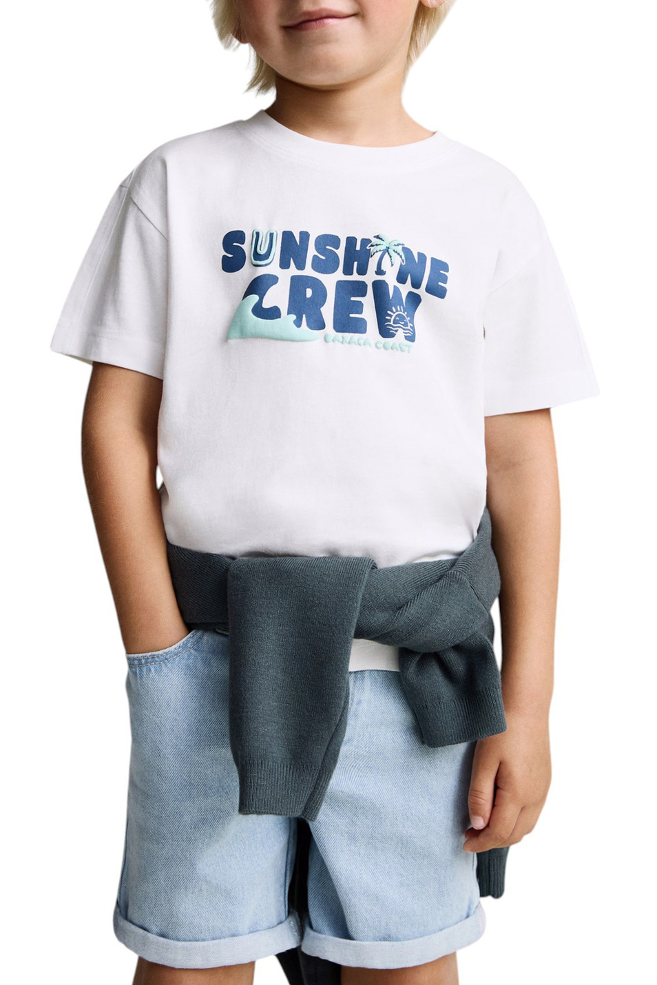 Мальчикам Mango Kids Футболка CREW с принтом (цвет ), артикул 87018276 | Фото 4