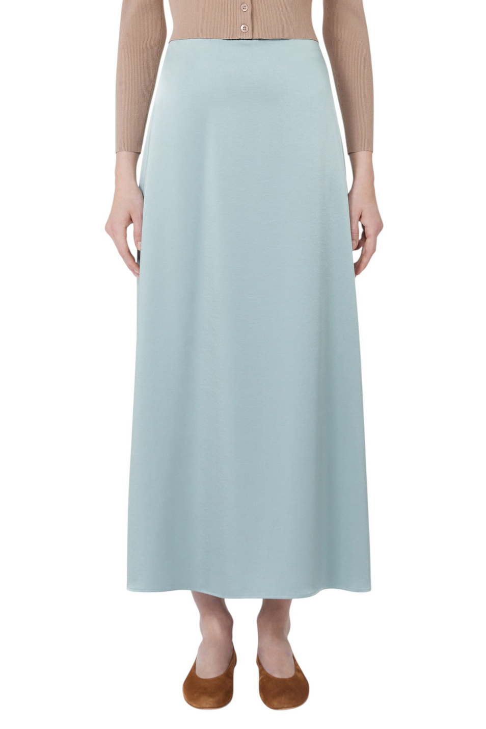Женский Weekend Max Mara Юбка ANGELO из атласа (цвет ), артикул 2525106041 | Фото 3