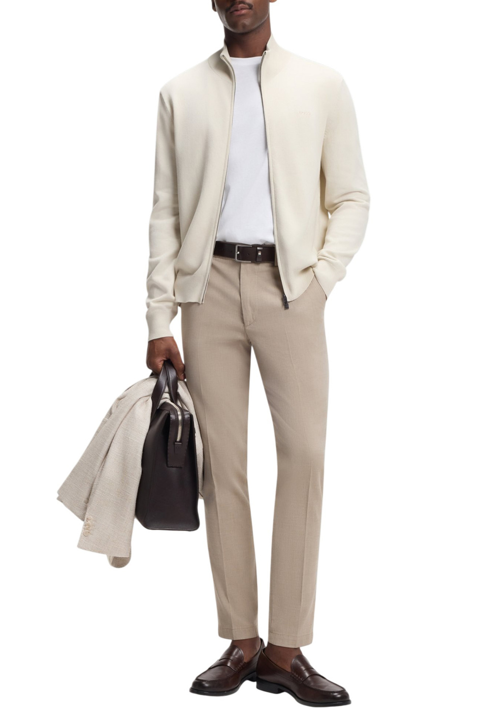 Мужской BOSS Кардиган Upalano из хлопка (цвет ), артикул 50556345 | Фото 2