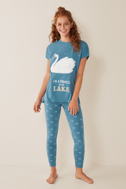 Women'secret Длинная пижама с изображением лебедя ( цвет), артикул 4926552 | Фото 1