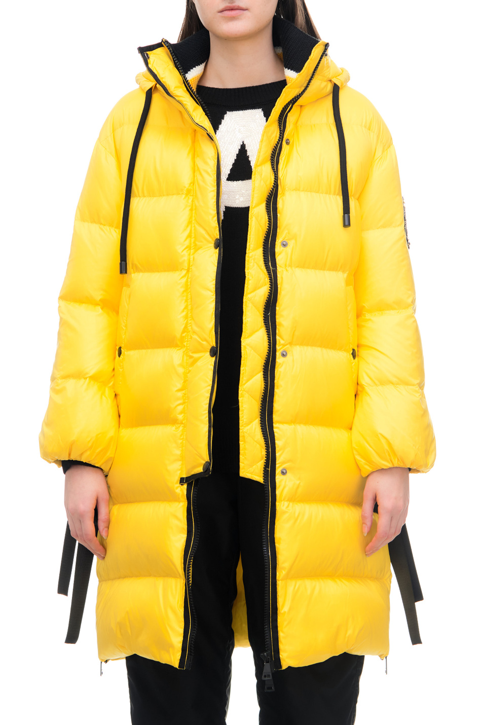 Ermanno Firenze Стеганое пальто с контрастными деталями (цвет ), артикул D41EA005APEO6 | Фото 5
