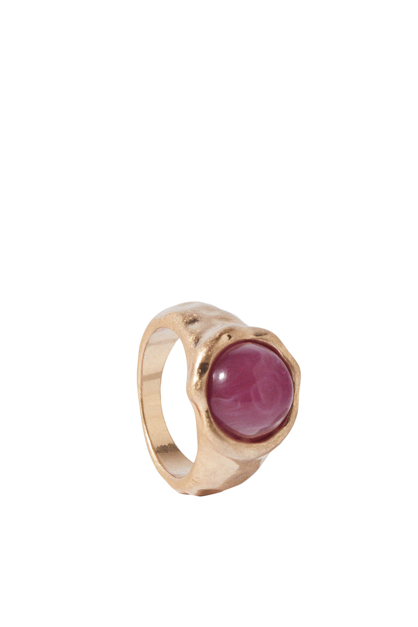 Кольцо с камнем|Основной цвет:Розовый|Артикул:216748 | Фото 1