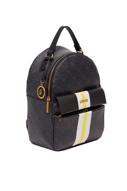 Рюкзак на молнии с подвеской|Основной цвет:Черный|Артикул:AA3079E0538 | Фото 2
