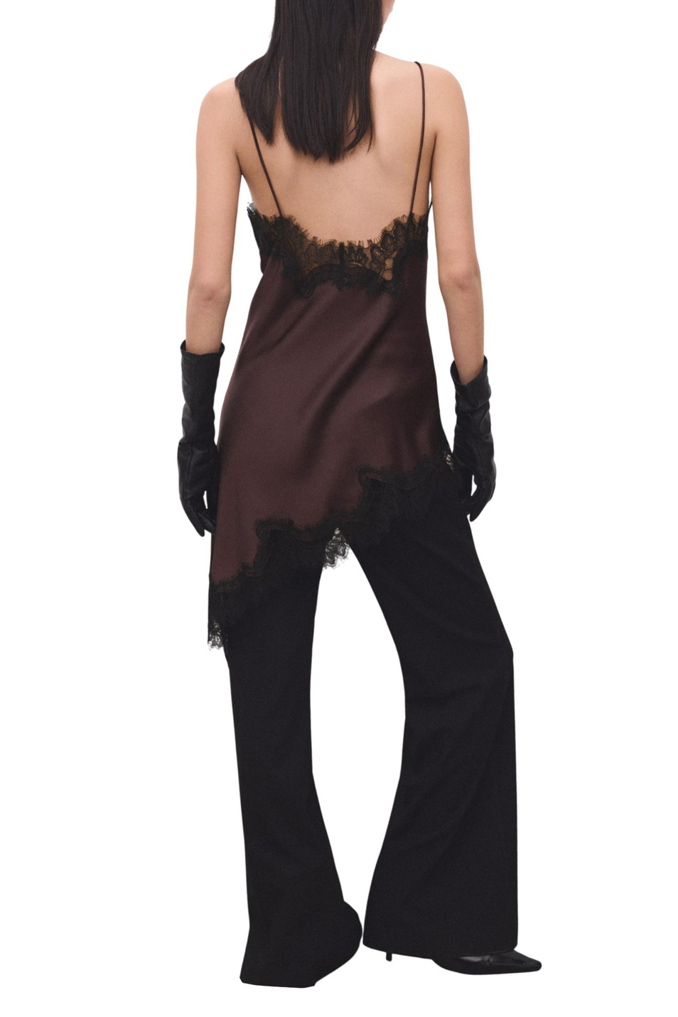 Женский Mango Топ PEARL с кружевом (цвет ), артикул 27081326 | Фото 4