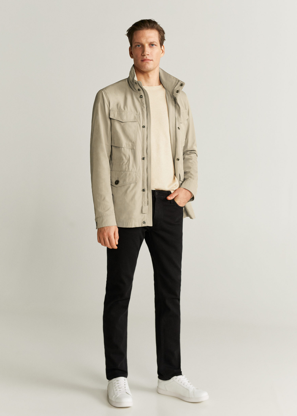 Куртка NINET|Основной цвет:Бежевый Мужской Mango Man Куртка NINET (цвет ), артикул 67074381 | Фото 2