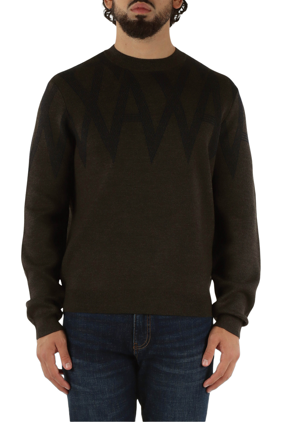 Мужской Armani Exchange Джемпер из смесовой шерсти (цвет ), артикул XM001338-AF14007 | Фото 4