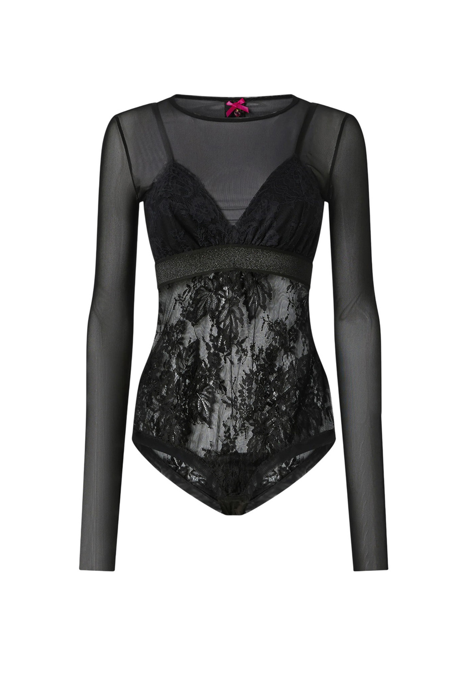Женский Pinko Боди из тюля и кружева (цвет ), артикул 106272A33E | Фото 1