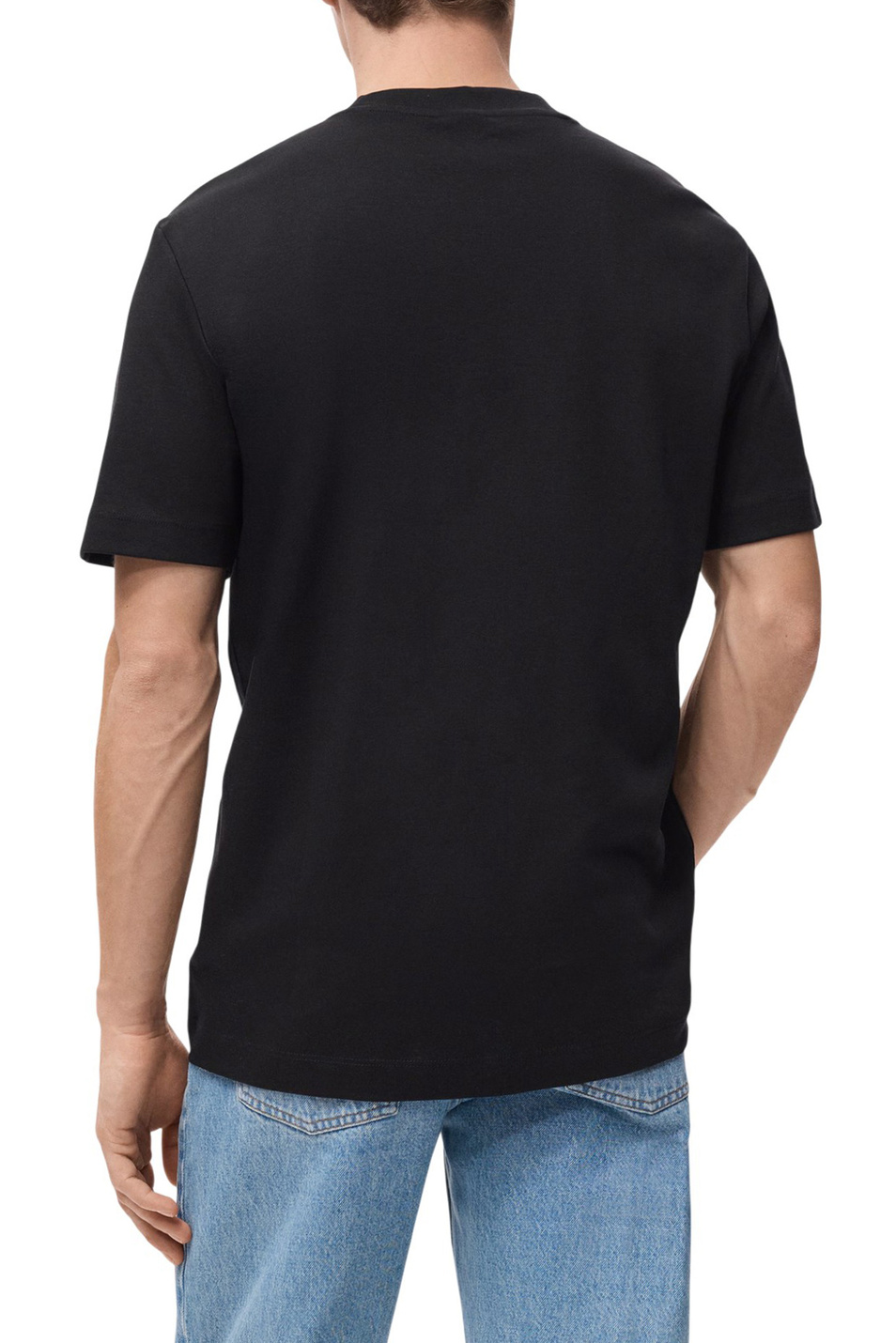 Футболка KIMI из хлопка|Основной цвет:Черный Мужской Mango Man Футболка KIMI из хлопка (цвет ), артикул 27041262 | Фото 4