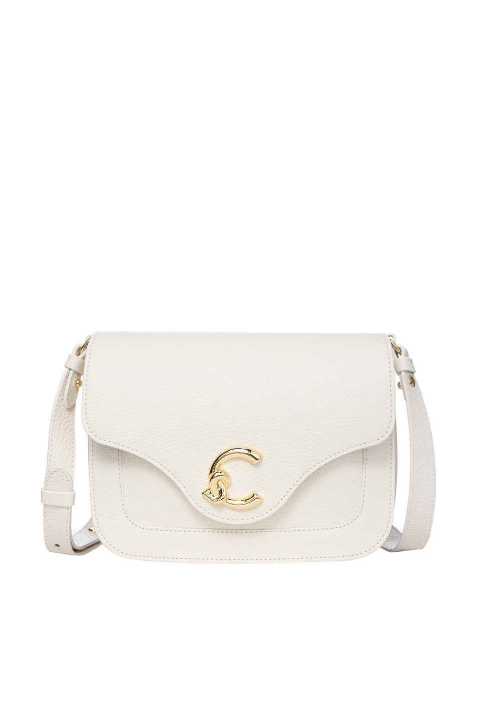 Сумка C-ME из натуральной кожи|Основной цвет:Белый Женский Coccinelle Сумка C-ME из натуральной кожи (цвет ), артикул E1SSL150101 | Фото 1