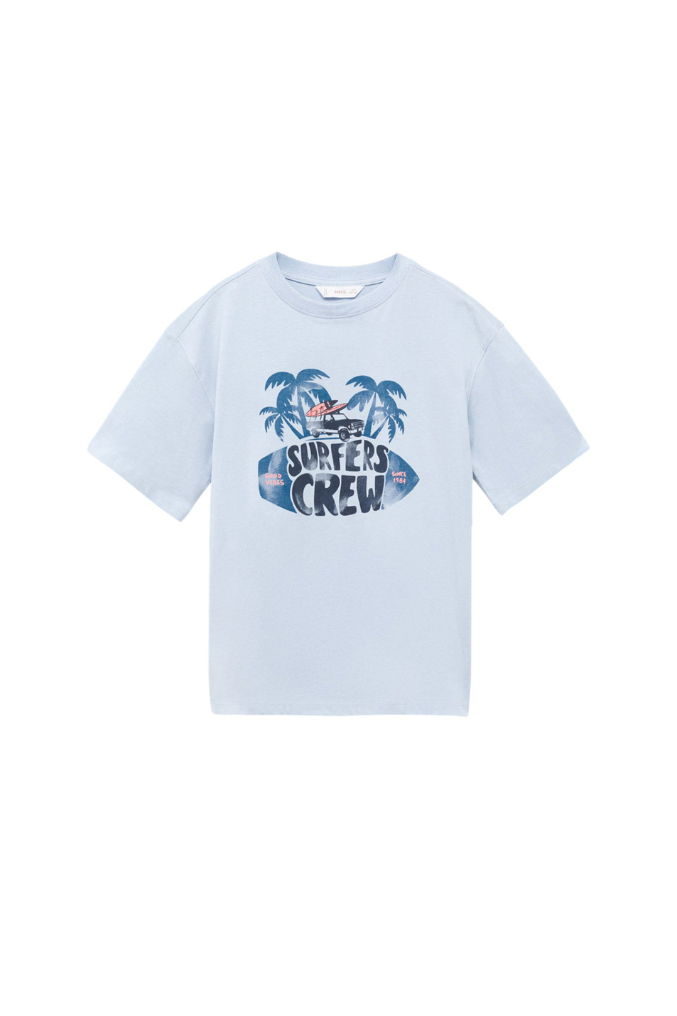 Мальчикам Mango Kids Футболка SURFERS из хлопка (цвет ), артикул 87007718 | Фото 1