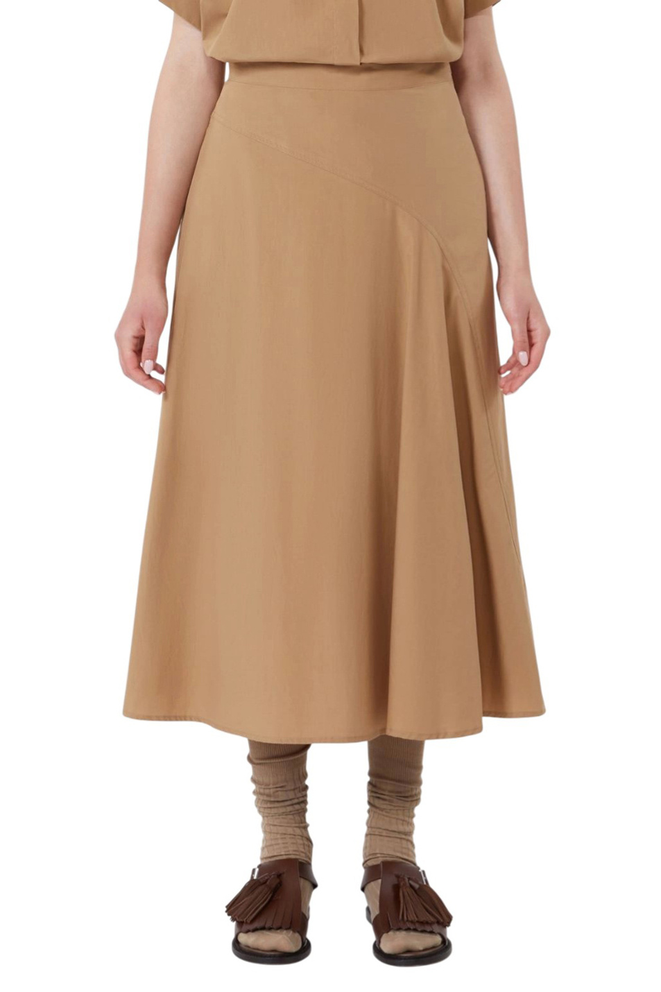Женский Weekend Max Mara Юбка ZATTERA из хлопка (цвет ), артикул 2615101042 | Фото 3