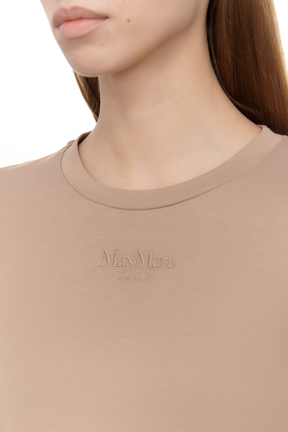 Женский Max Mara Футболка RUBENS из смесового хлопка (цвет ), артикул 2399760133 | Фото 5