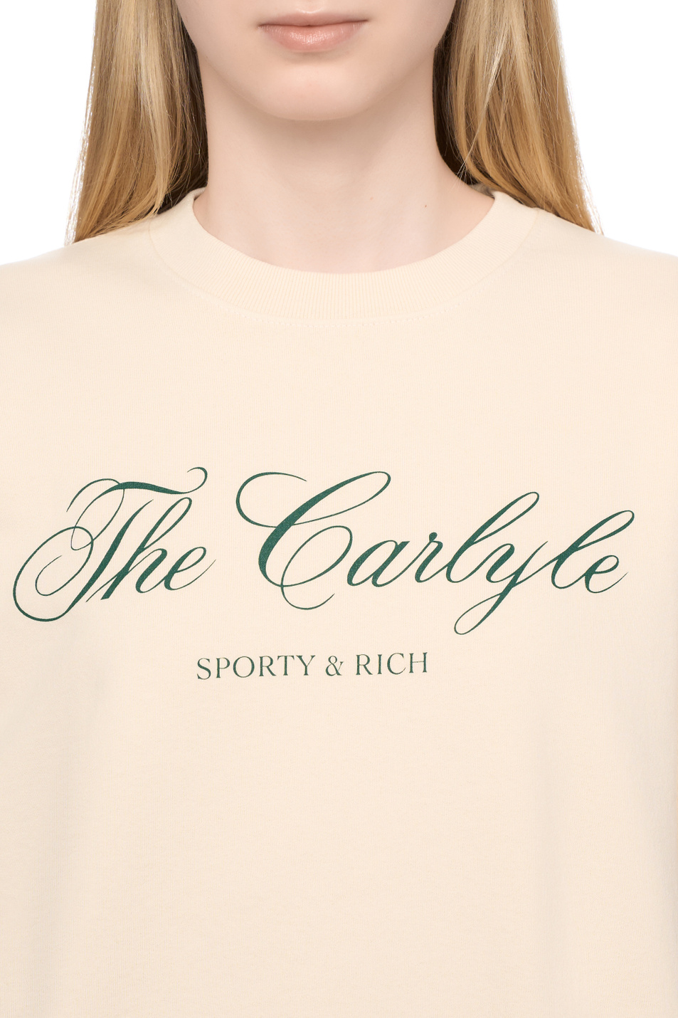 Женский Sporty & Rich Свитшот Carlyle из хлопка (цвет ), артикул ST071518651CR01 | Фото 6