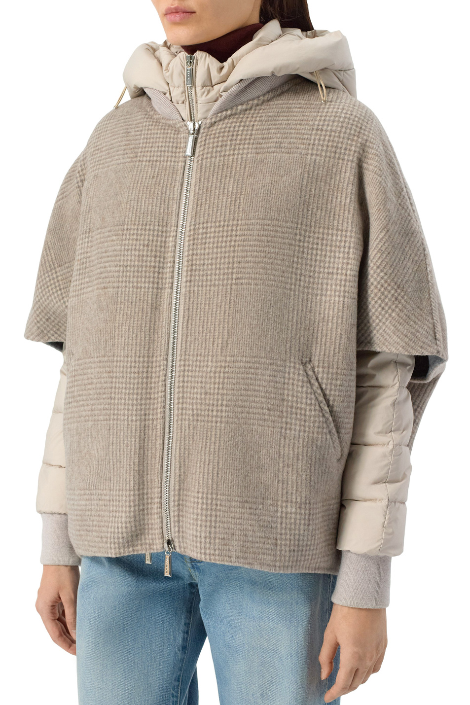 Куртка PEGASO-S-DGA со съемным жилетом|Основной цвет:Бежевый Женский MooRER Куртка PEGASO-S-DGA со съемным жилетом (цвет ), артикул MODGI101050-TEPAO78-PEGAS | Фото 4