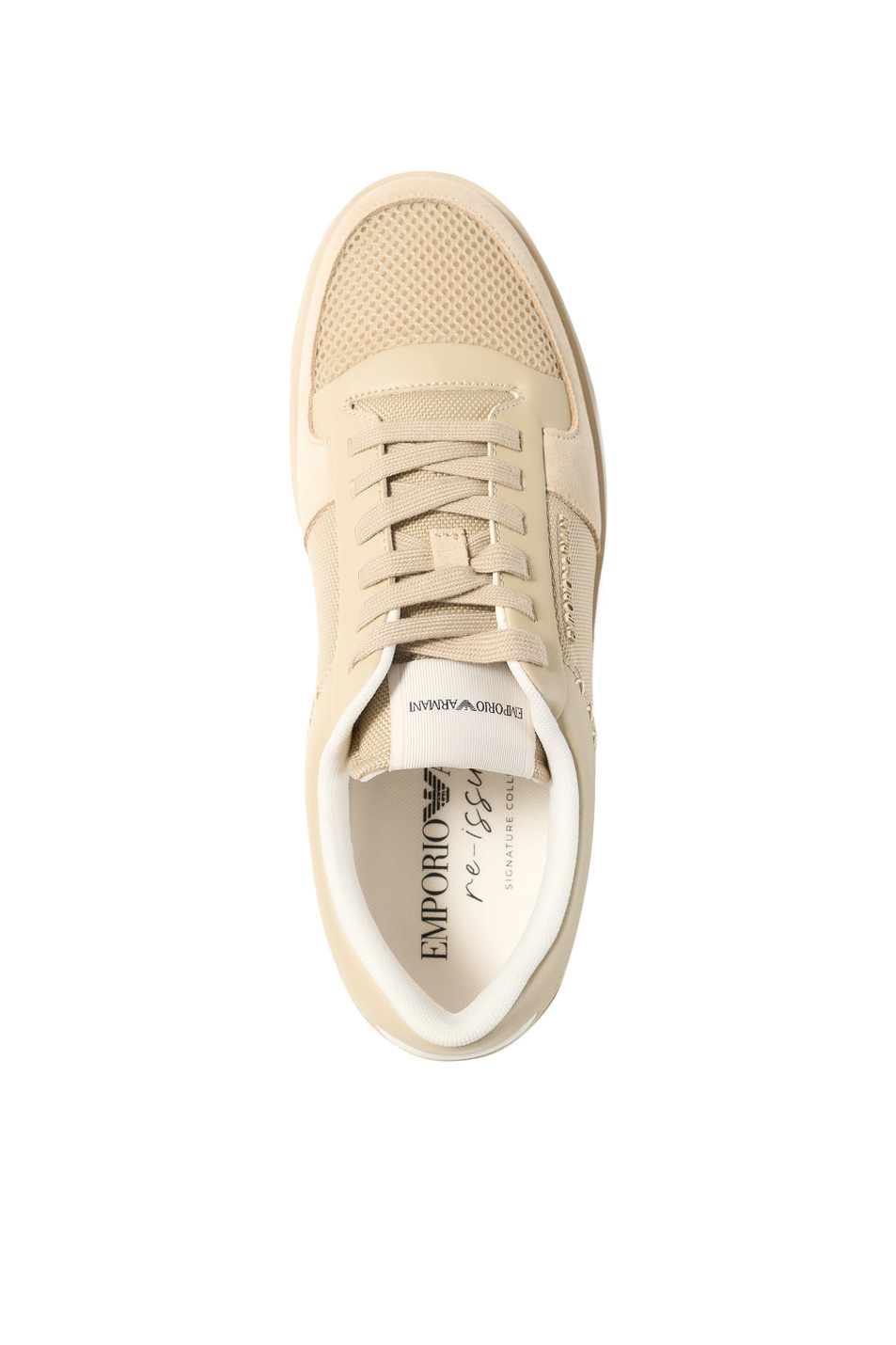 Мужской Emporio Armani Кеды из комбинированного материала (цвет ), артикул EM005293-AF24321 | Фото 4