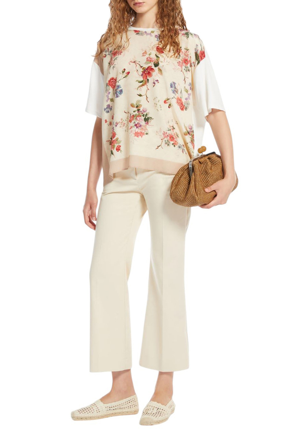 Женский Weekend Max Mara Футболка PAMPAS из эластичного хлопка (цвет ), артикул 2515941082 | Фото 2