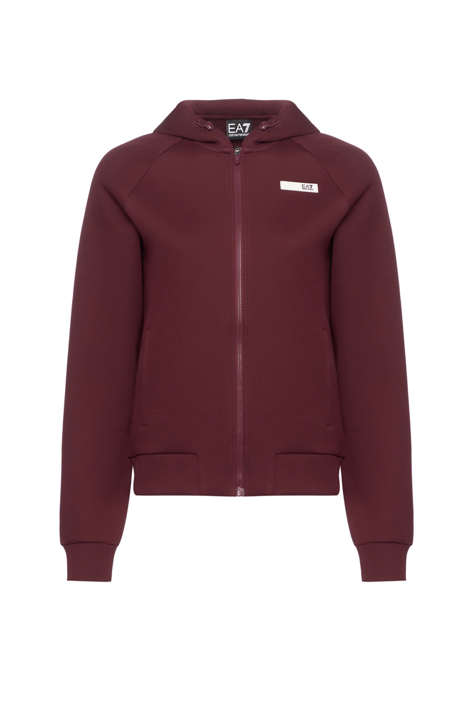 Толстовка с логотипом|Основной цвет:Бордовый Женский EA7 Толстовка с логотипом (цвет ), артикул 7W000675-AF13151 | Фото 1
