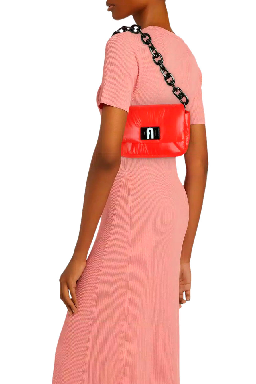 Женский Furla Сумка FURLA 1927 SOFT MINI из блестящего нейлона (цвет ), артикул WB00769-BX1199 | Фото 5