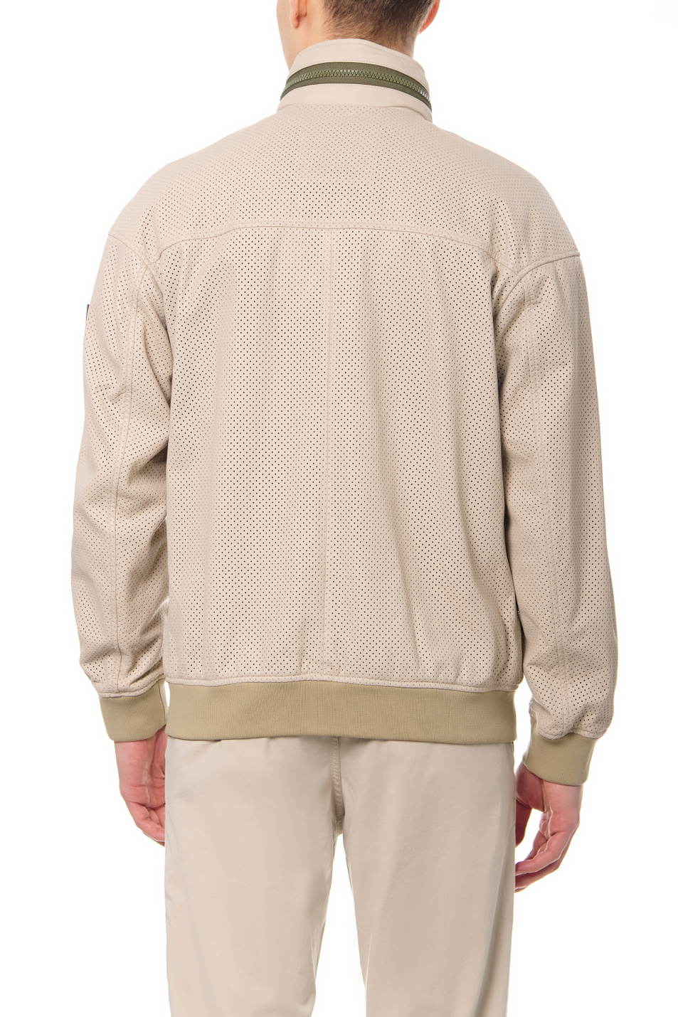BOSS Куртка из кожи с текстильными манжетами (цвет ), артикул 50466277 | Фото 5