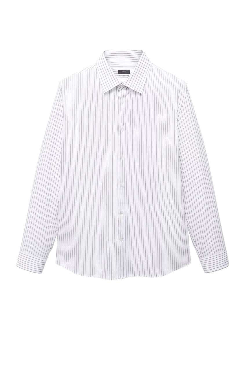 Рубашка SANLUCAR из смесового хлопка в полоску|Основной цвет:Белый|Артикул:67024449 | Фото 1