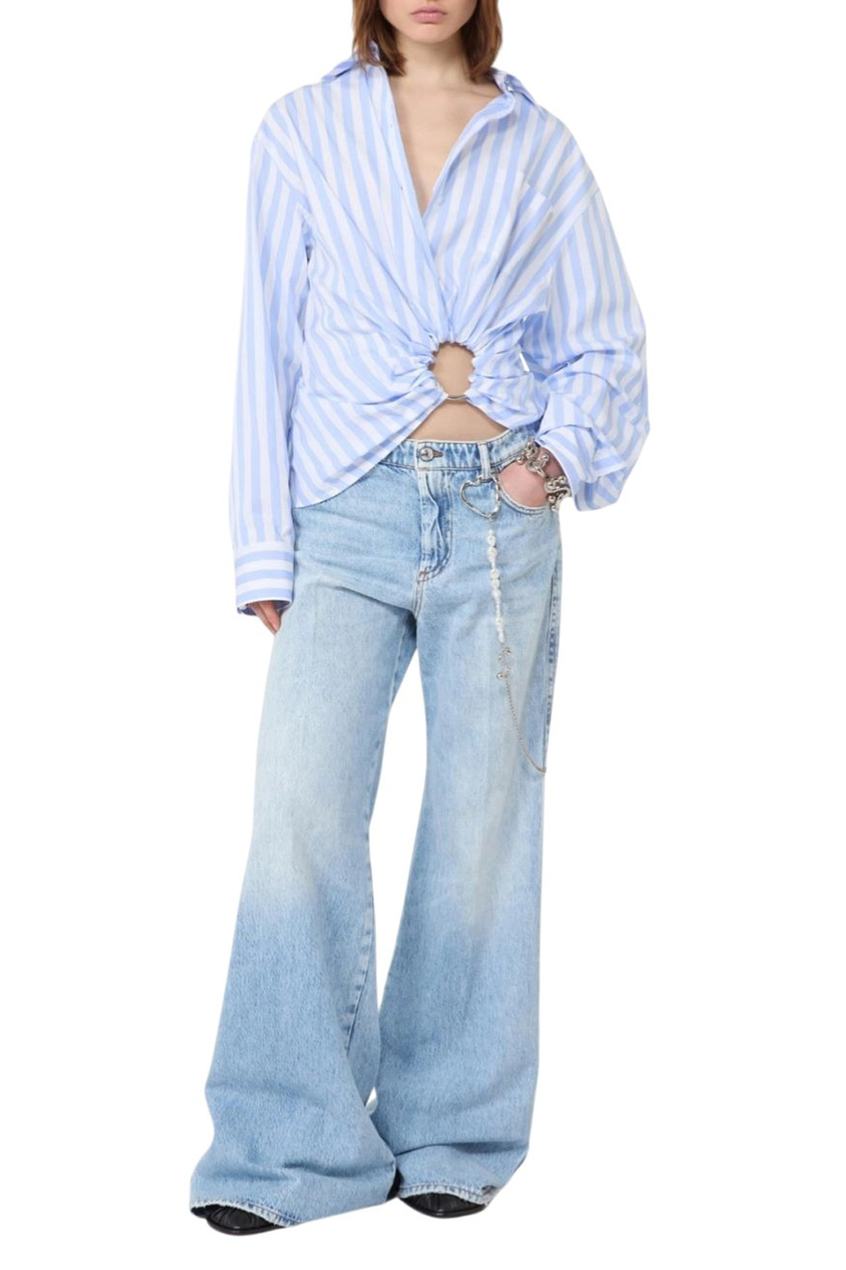 Женский Sportmax Джинсы ZERO из хлопка (цвет ), артикул 2612181012 | Фото 2