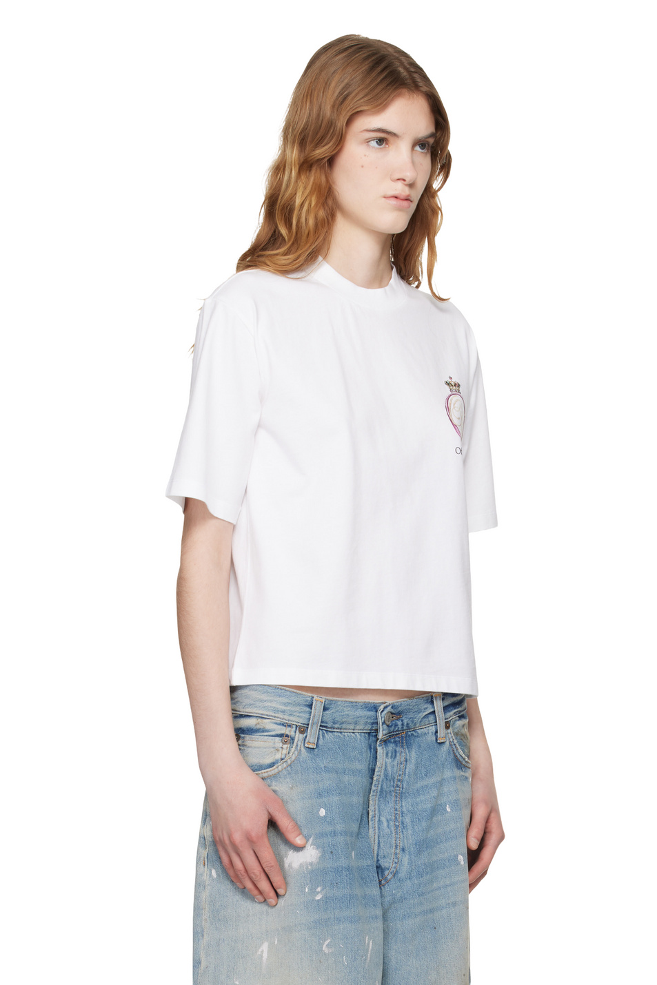 Женский Off-White Футболка ROYAL CROWN с принтом (цвет ), артикул OWAA124S26JER0040110 | Фото 5