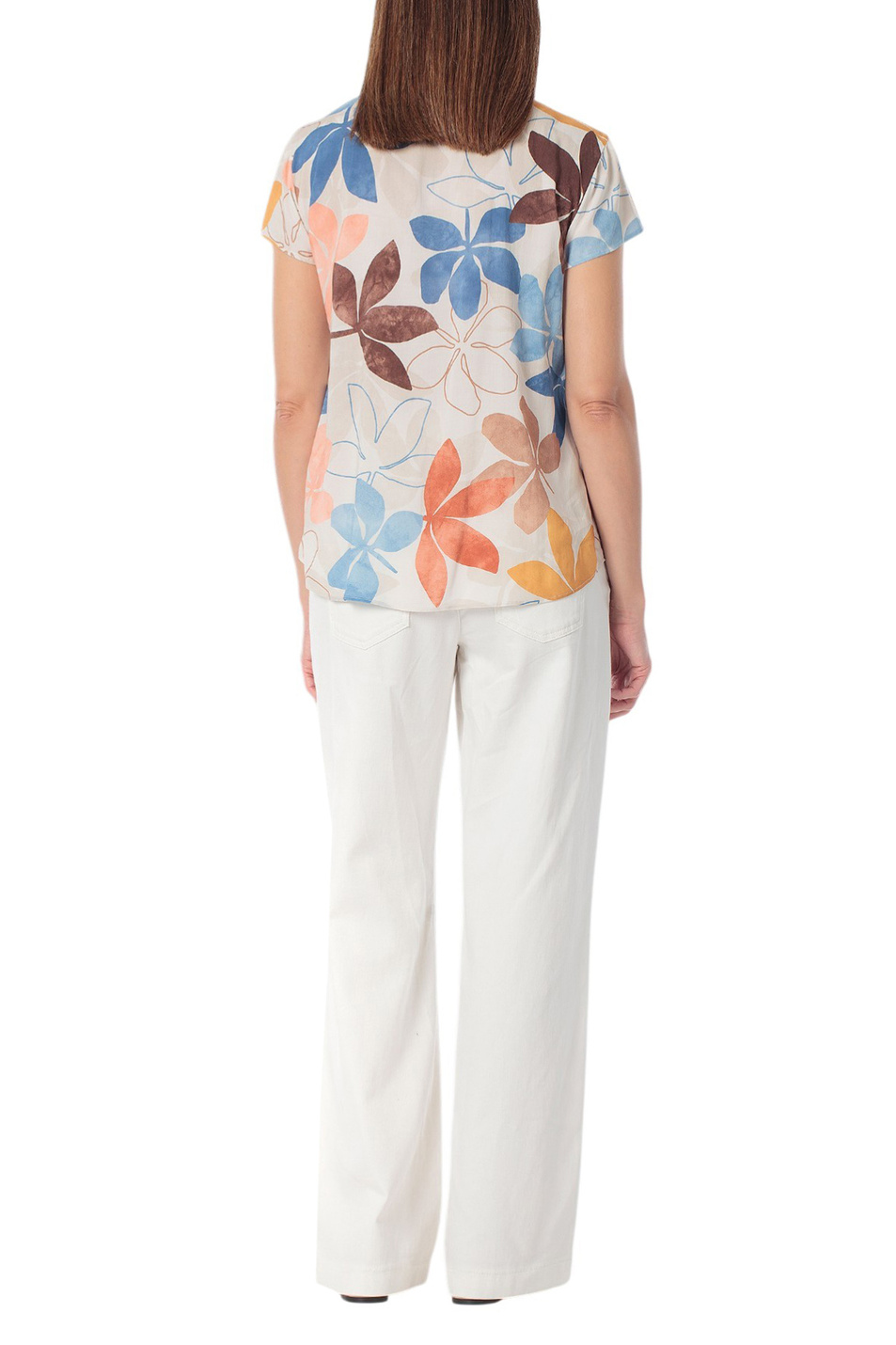 Женский Gerry Weber Блузка с цветочным принтом (цвет ), артикул N61018 | Фото 4