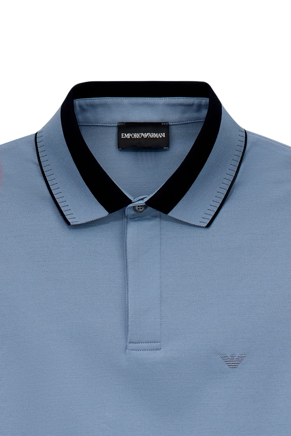 Мужской Emporio Armani Поло из хлопка с контрастными деталями (цвет ), артикул EM006625-AF12955 | Фото 7