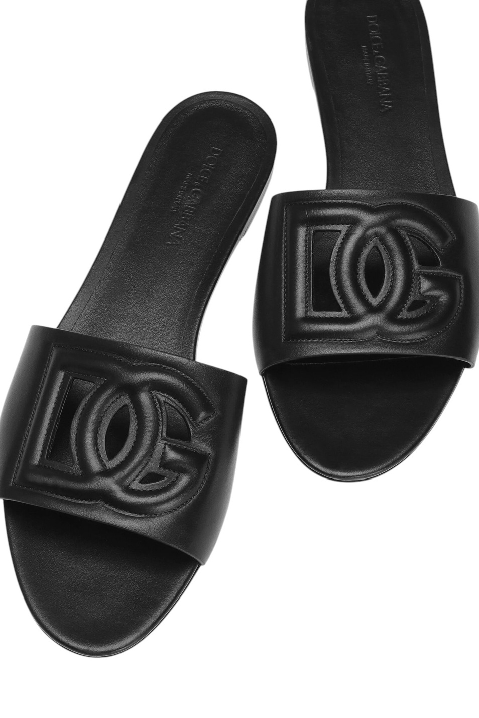 Женский Dolce & Gabbana Шлепанцы Bianca из натуральной кожи (цвет ), артикул CQ0436-AY329 | Фото 4