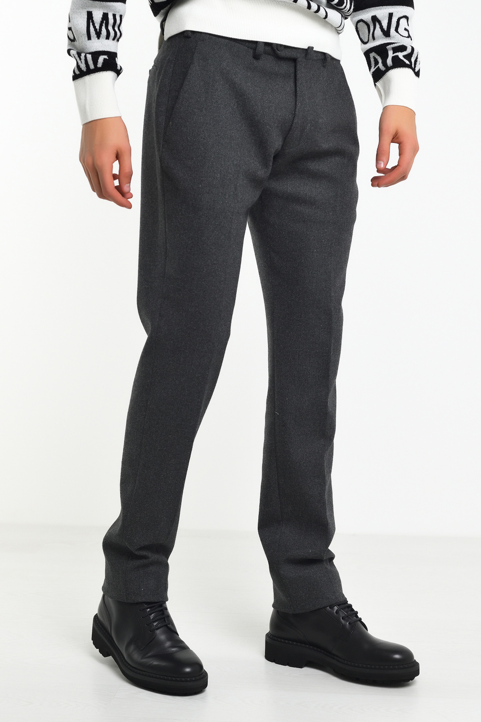 Мужской Emporio Armani Брюки с добавлением шерсти (цвет ), артикул 41P710-41615 | Фото 3