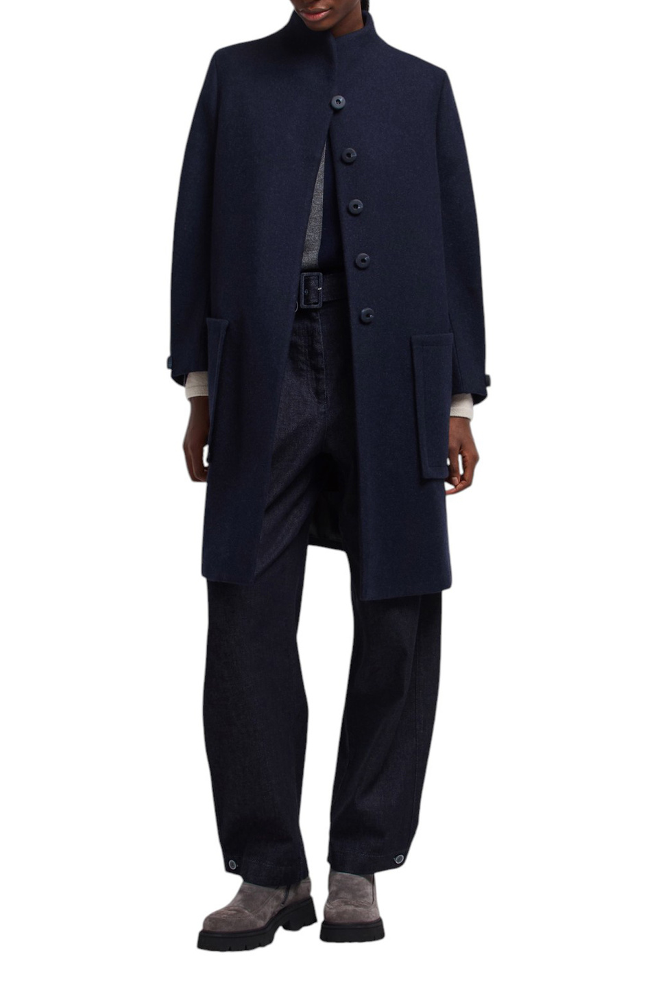 Женский Emporio Armani Брюки из денима с ремнем (цвет ), артикул EW002307-AF17525 | Фото 2