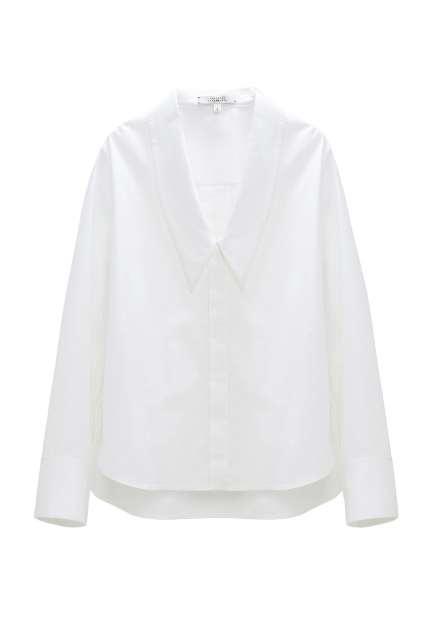 Рубашка POPLIN POWER из эластичного хлопка|Основной цвет:Белый|Артикул:348256 | Фото 1