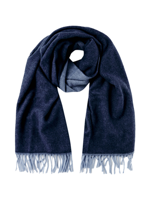 Max Mara женский шарф udente с бахромой синий цвет, размер , цена 399.
