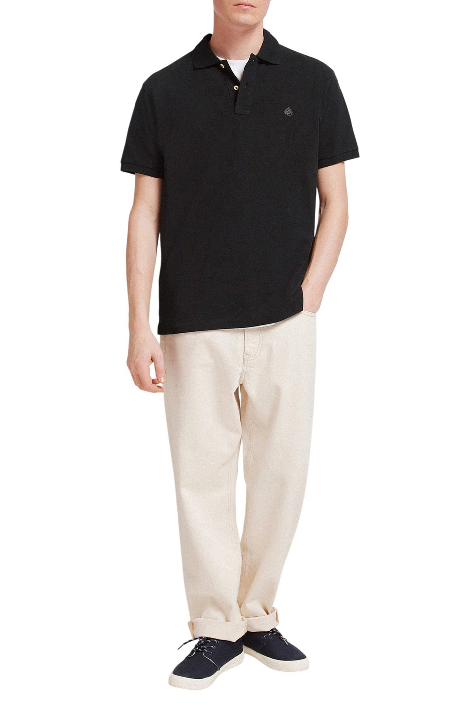 Мужской Springfield Поло из хлопка (цвет ), артикул 8551105 | Фото 2