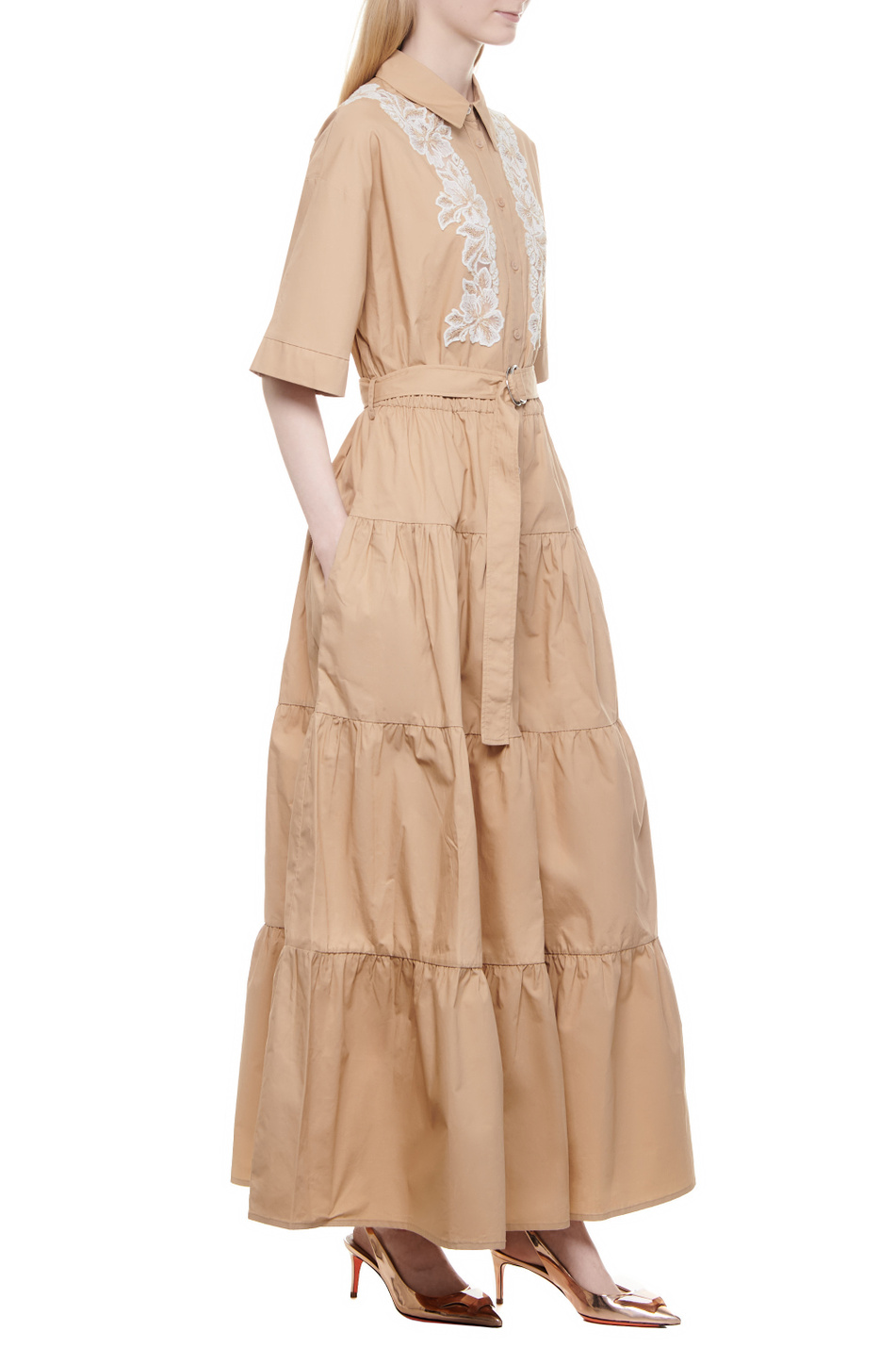 Женский Ermanno Firenze Платье с вышивкой (цвет ), артикул D44EQ022APES7 | Фото 2