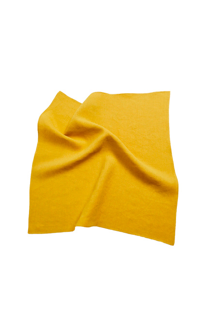 Льняной платок LARRY|Основной цвет:Желтый|Артикул:87095698 | Фото 1