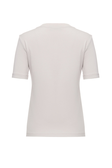 Трикотажная футболка из джерси|Основной цвет:Серый|Артикул:JEDP02W123 | Фото 2