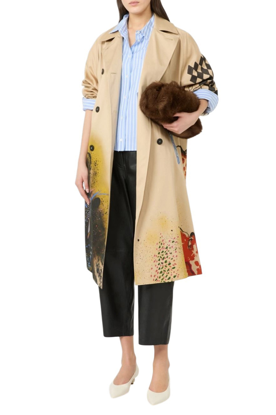 Женский Weekend Max Mara Тренч PECCATI с принтом (цвет ), артикул 2615021046 | Фото 2