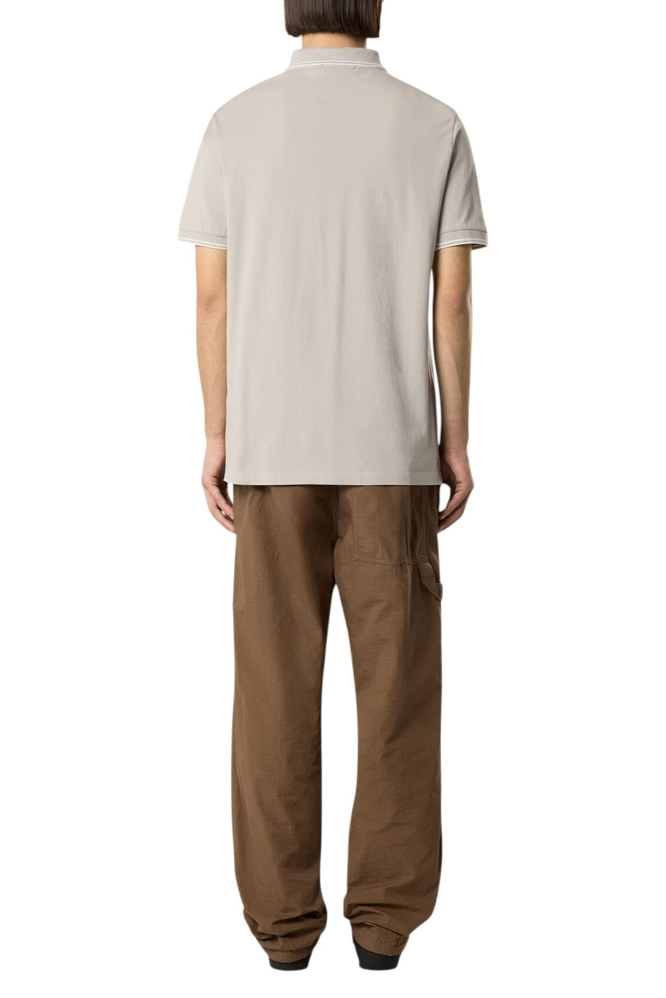 Мужской Stone Island Поло с контрастными деталями (цвет ), артикул L1S152200010-S0018 | Фото 4