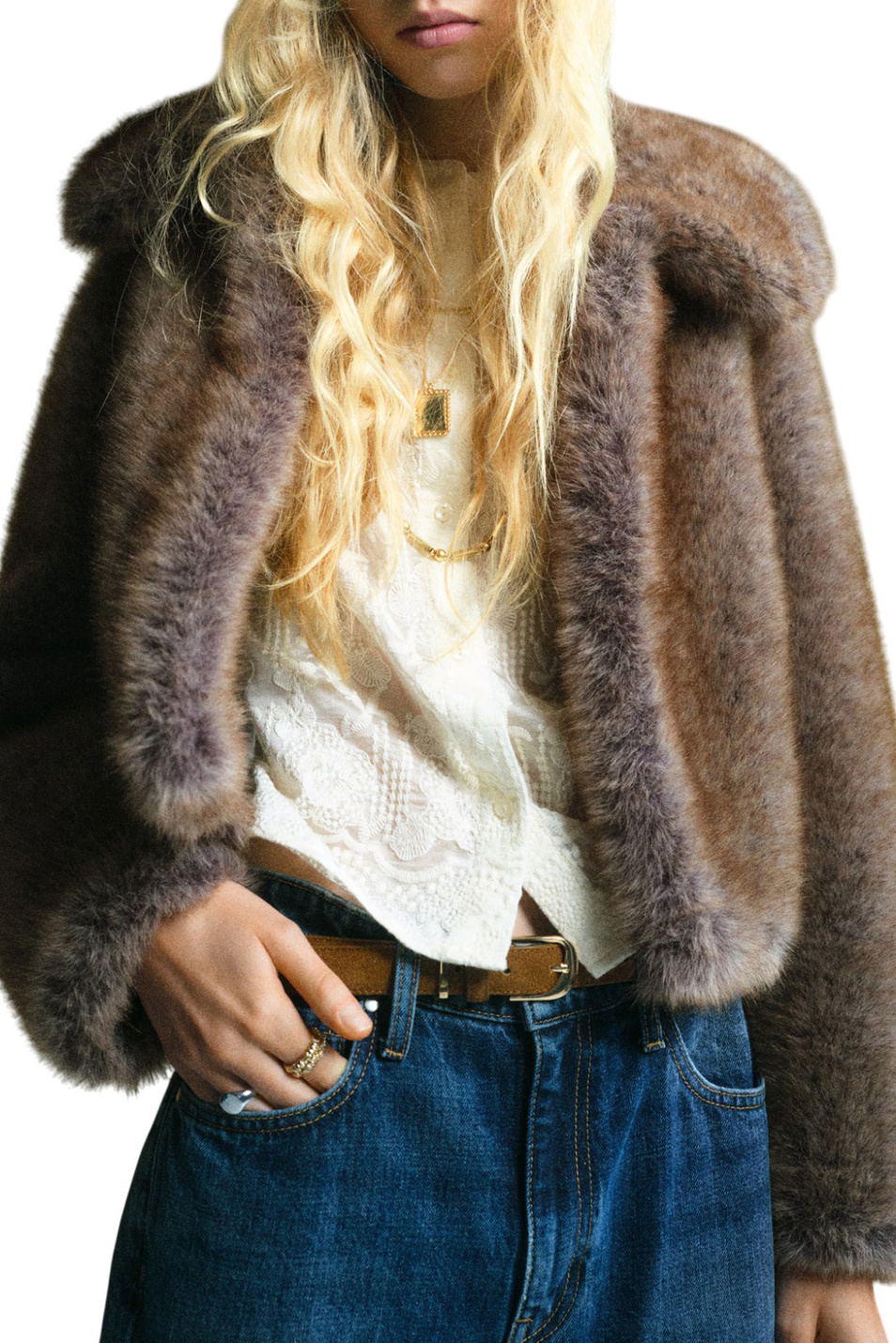 Женский Mango Полушубок BOLA (цвет ), артикул 17077767 | Фото 3