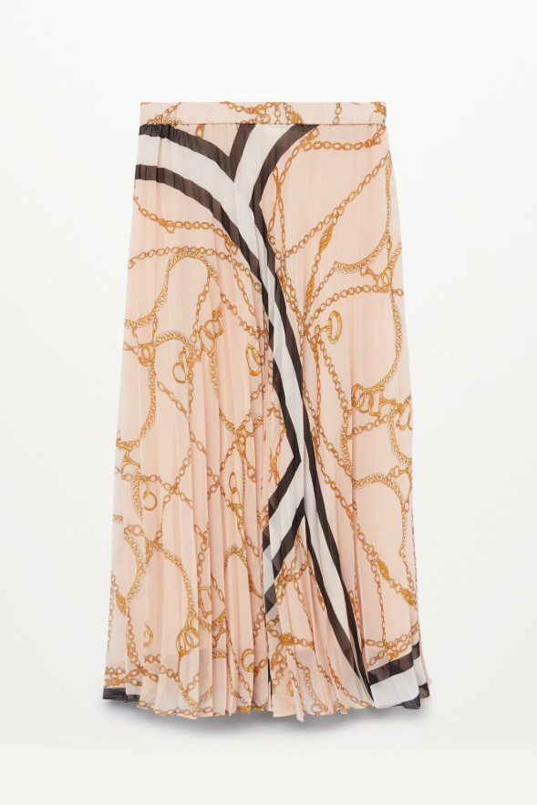 Mango Плиссированная юбка DAISY с принтом в виде цепочки (цвет ), артикул 87086329 | Фото 1