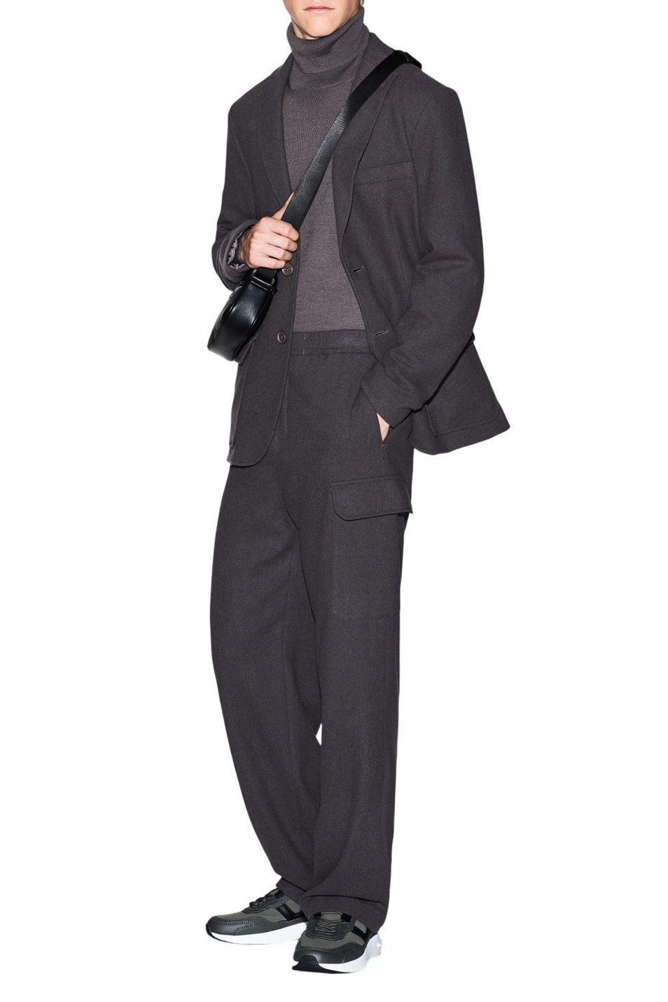 Мужской Armani Exchange Водолазка из смесовой шерсти (цвет ), артикул XM000900-AF11982 | Фото 2