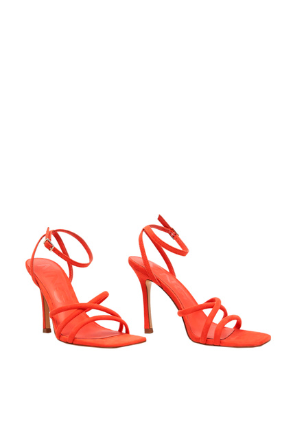 Босоножки MAYBE на высоком каблуке|Основной цвет:Оранжевый|Артикул:27005916 | Фото 2