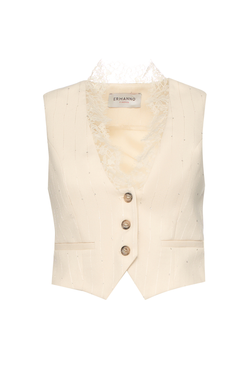 Женский Ermanno Firenze Жилет с кружевом (цвет ), артикул D48EN004E5A | Фото 1