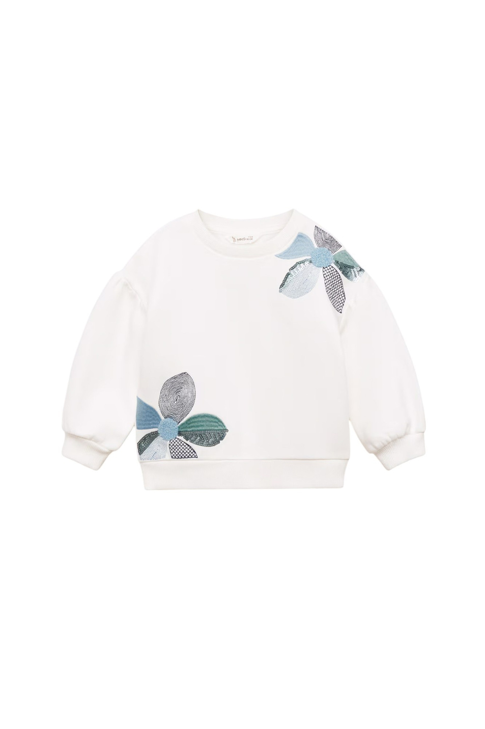 Девочкам Mango Kids Свитшот DAISY с цветочной вышивкой (цвет ), артикул 77077677 | Фото 1