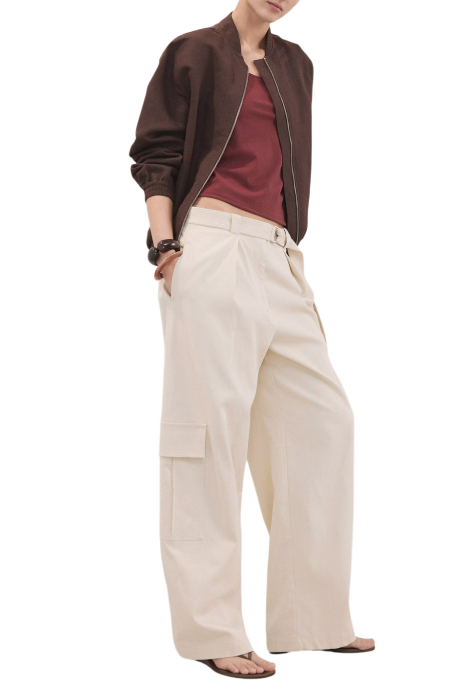 Женский Mango Топ BACARI приталенного кроя (цвет ), артикул 27087140 | Фото 2