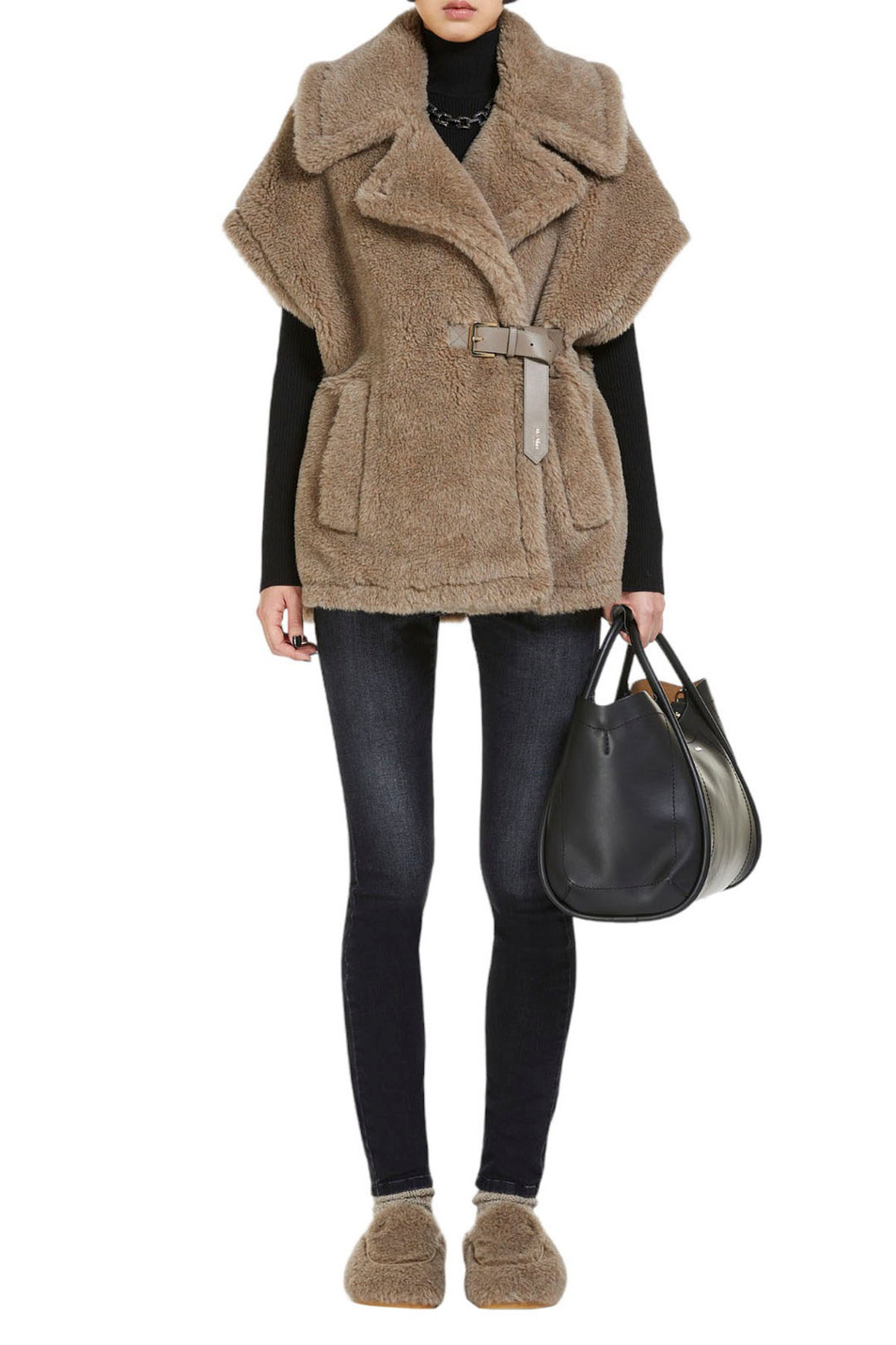 Женский Max Mara Жилет ABAVO4 из смесовой шерсти альпаки (цвет ), артикул 2347361533 | Фото 2