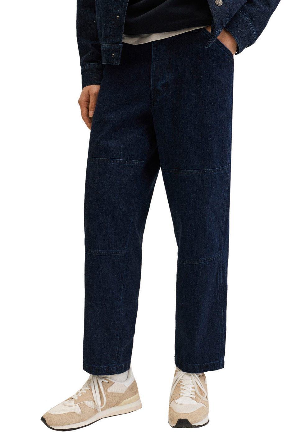Мужской Mango Man Укороченные джинсы ACERO (цвет ), артикул 27004397 | Фото 3